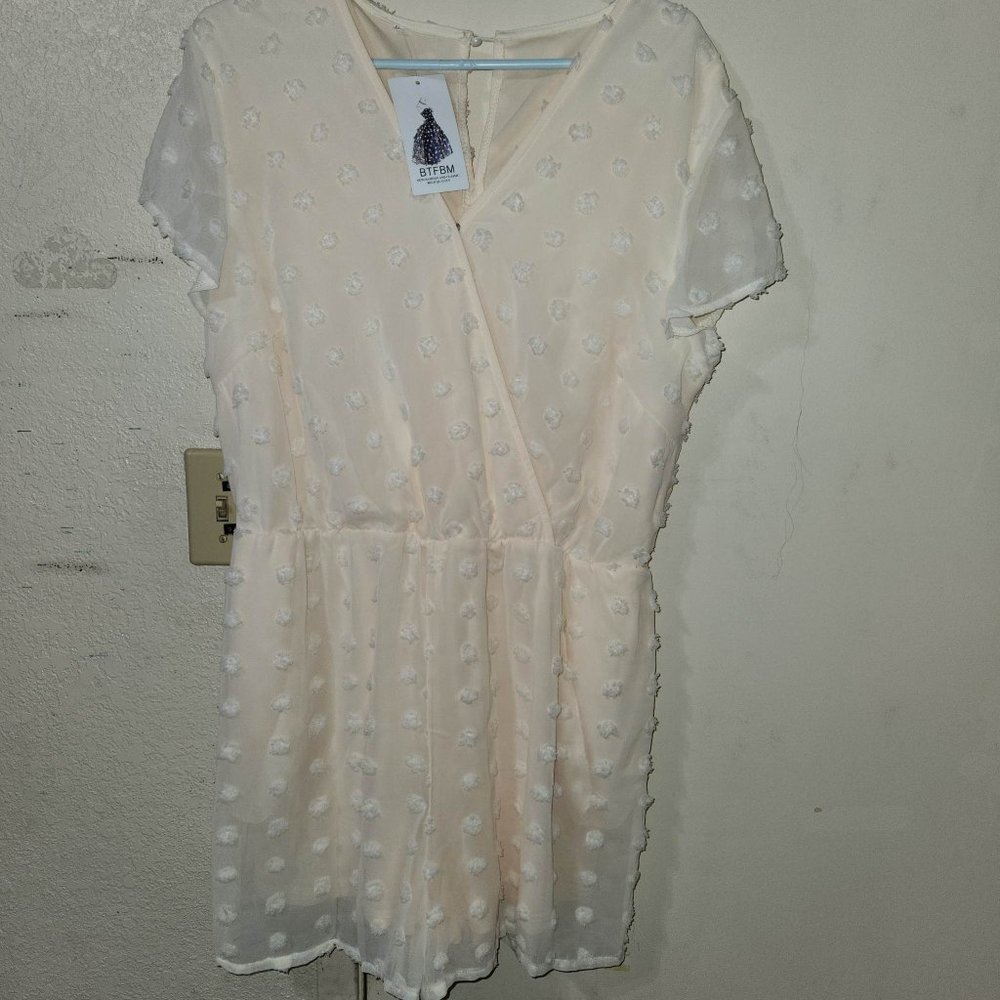 Cream Rompers